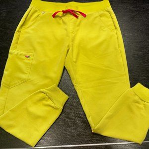 Figs Zamora Jogger Scrub Pants - Limeade